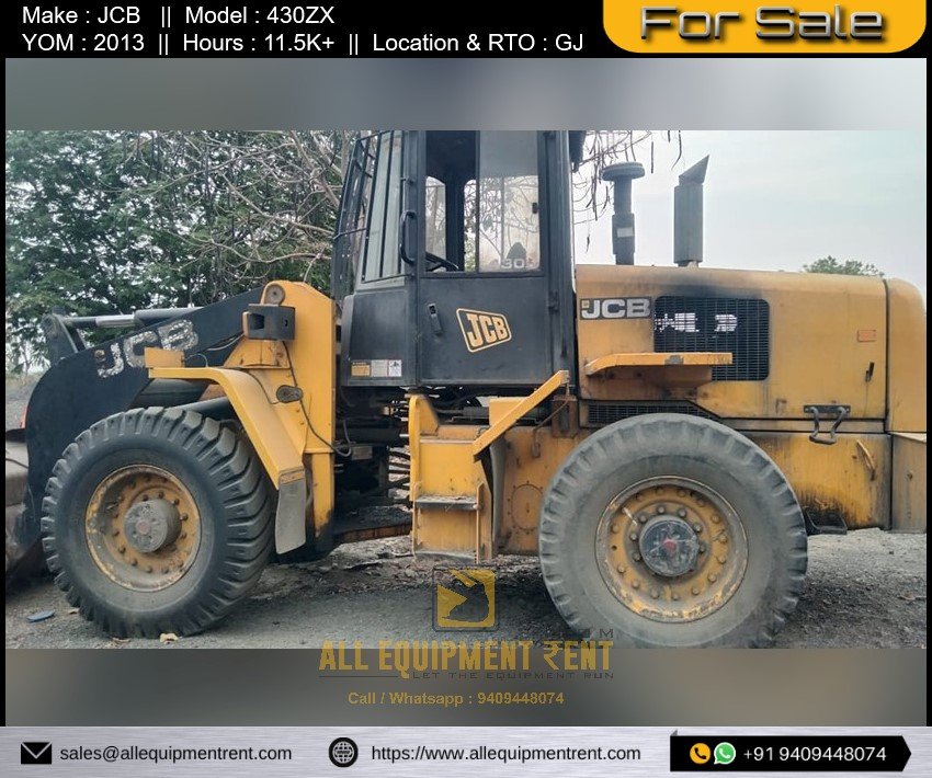 Three Ton Class Used JCB Wheel Loader 430Z GJ Registered for Sale 2013
